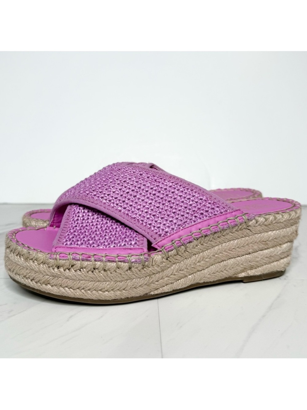 Franco Sarto Pamala Espadrille Platform Wedge Sandal 7M